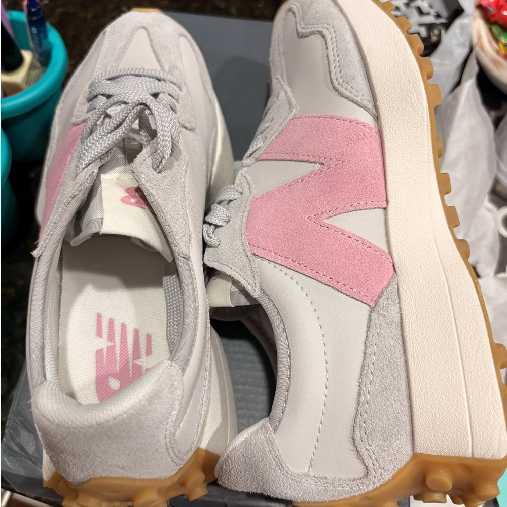 New Balance Women’s Retro Runner Sneakers - Pink/White with Gum Outsole